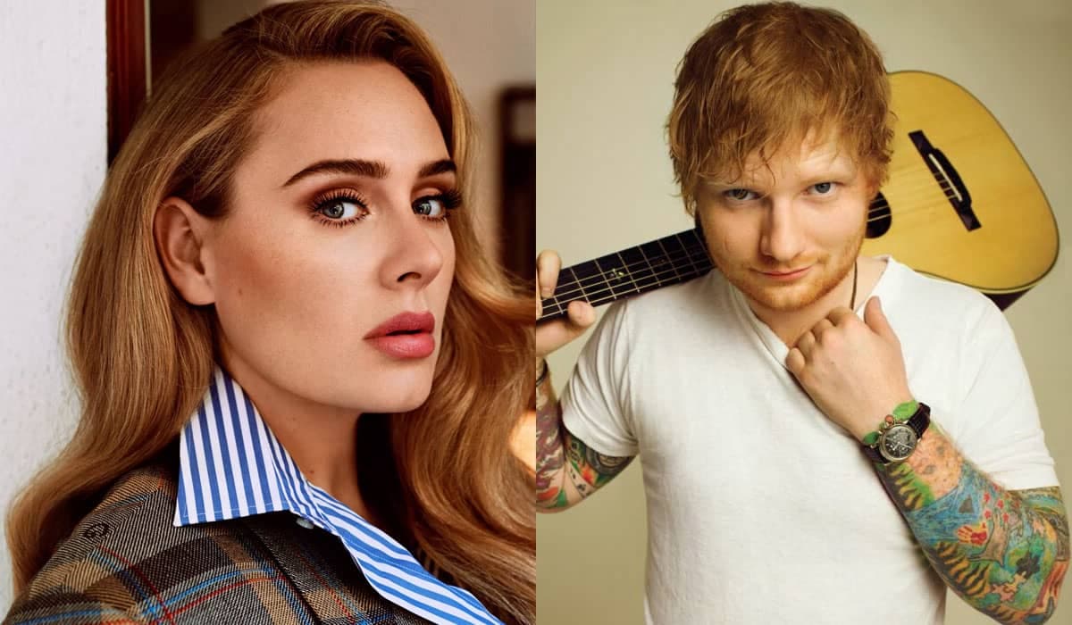 Adele brinca sobre 'concorrência' com Ed Sheeran: 'ele pode entrar em pânico'
