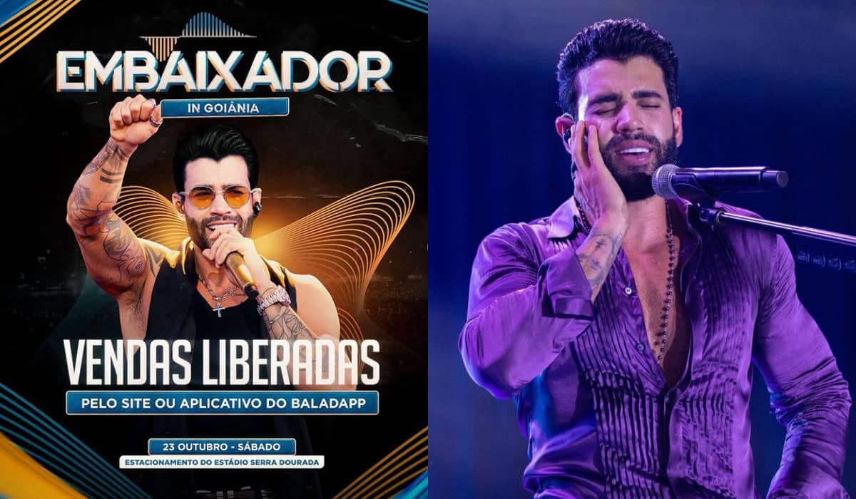 Show de Gusttavo Lima em Goiânia: data, preço e como comprar o ingresso