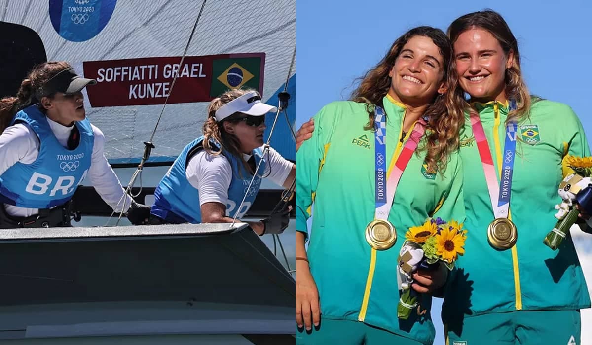 Olimpíadas: Martine Grael e Kahena Kunze conquistam o ouro na vela