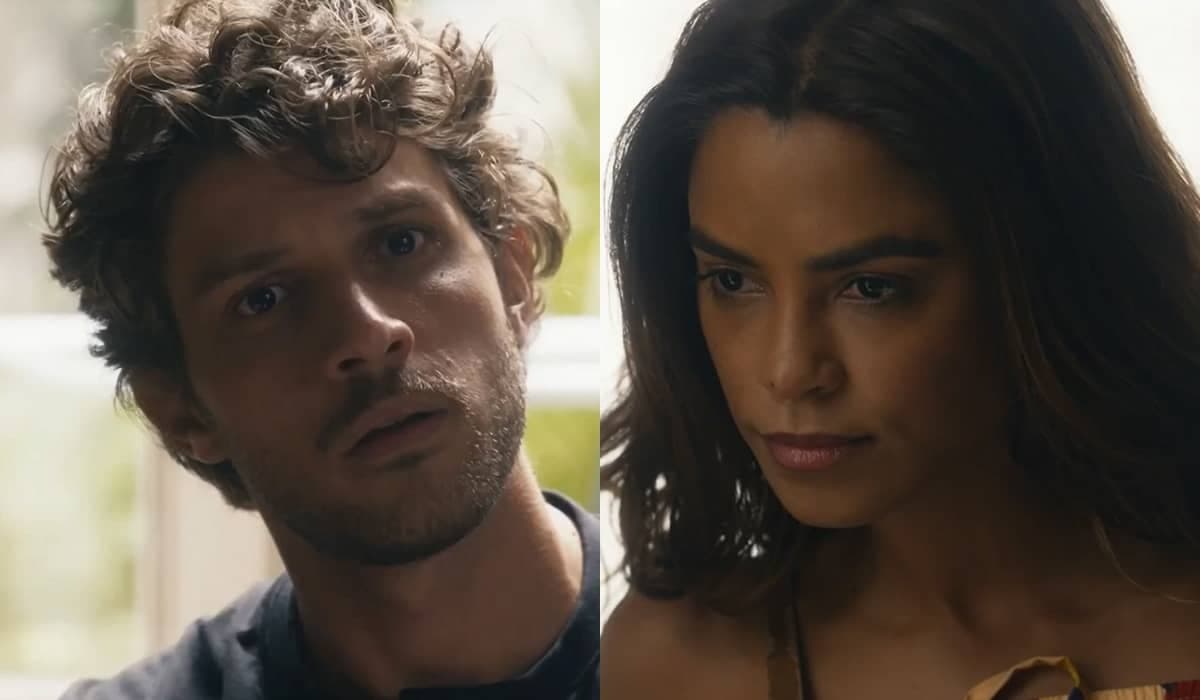 Ari e Brisa trocam acusações na frente da psicóloga em Travessia