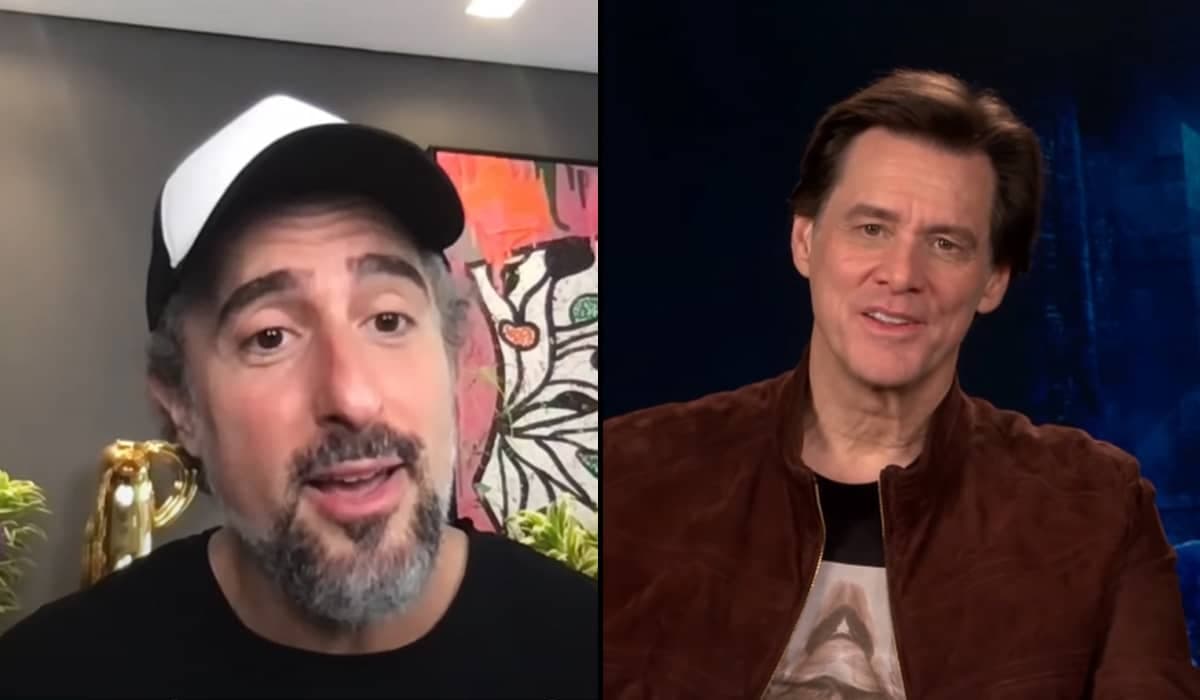 Marcos Mion e Jim Carrey conversam sobre carreira e família em entrevista