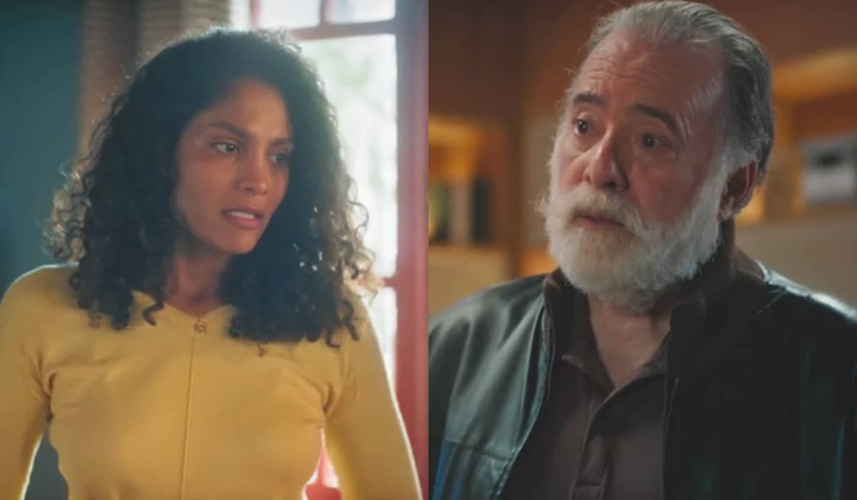 Aline ri na cara de Antônio na delegacia em Terra e Paixão