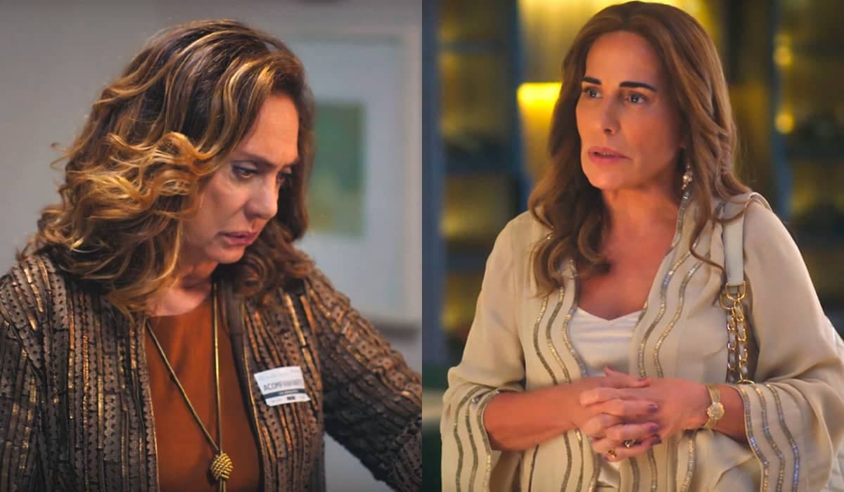 Agatha comemora ao descobrir que Irene é a culpada pela morte de Daniel em Terra e Paixão