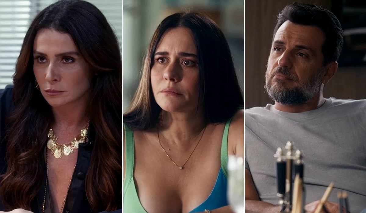 Helô desconfia que Guida e Moretti formaram uma nova parceria em Travessia