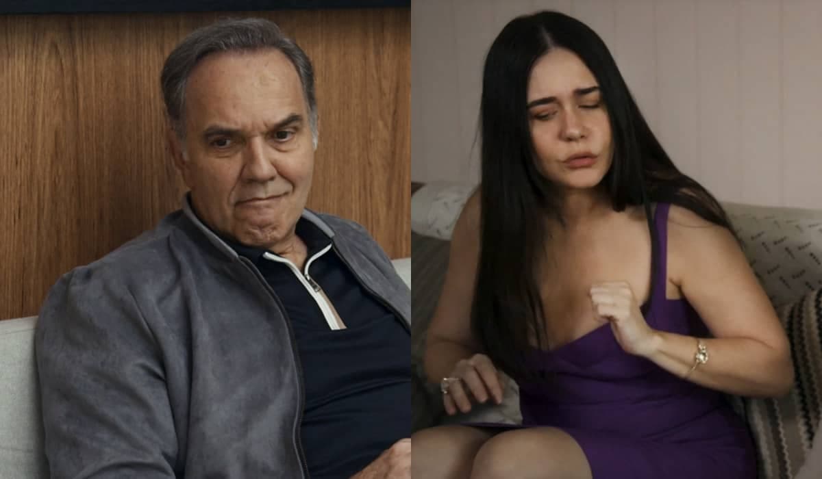 Após crise de ciúme, Guerra reata o namoro com Guida em Travessia
