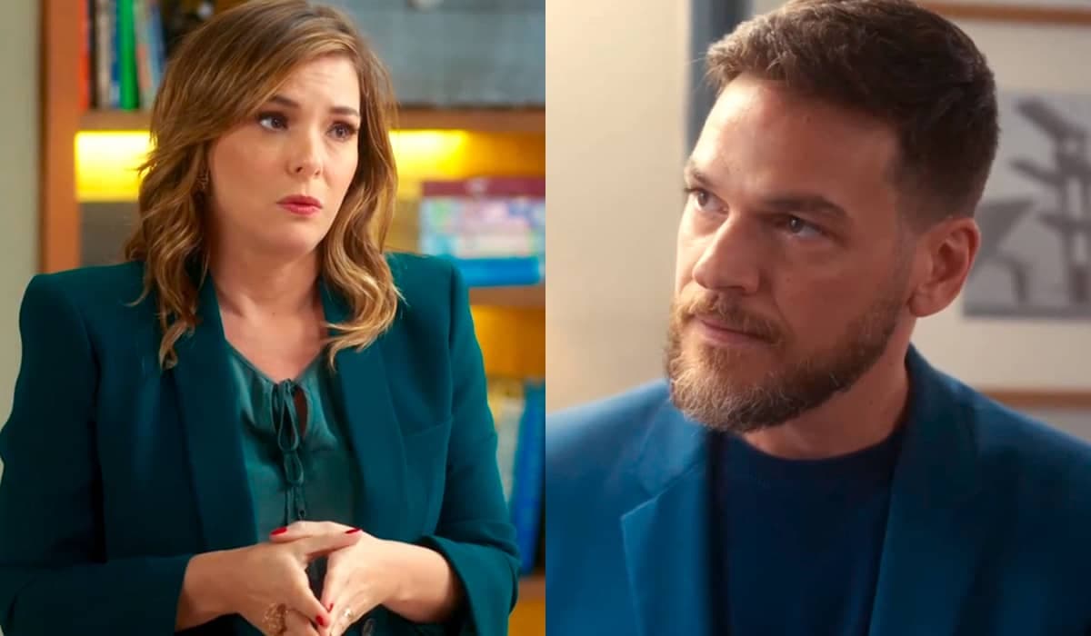 Clara é envolvida em crime cometido por Theo na empresa em Vai na Fé