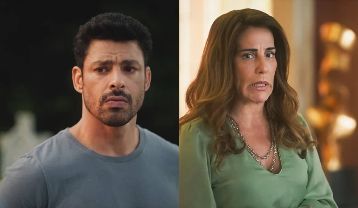 Caio surta de raiva e mostra à família que Irene era prostituta em Terra e Paixão