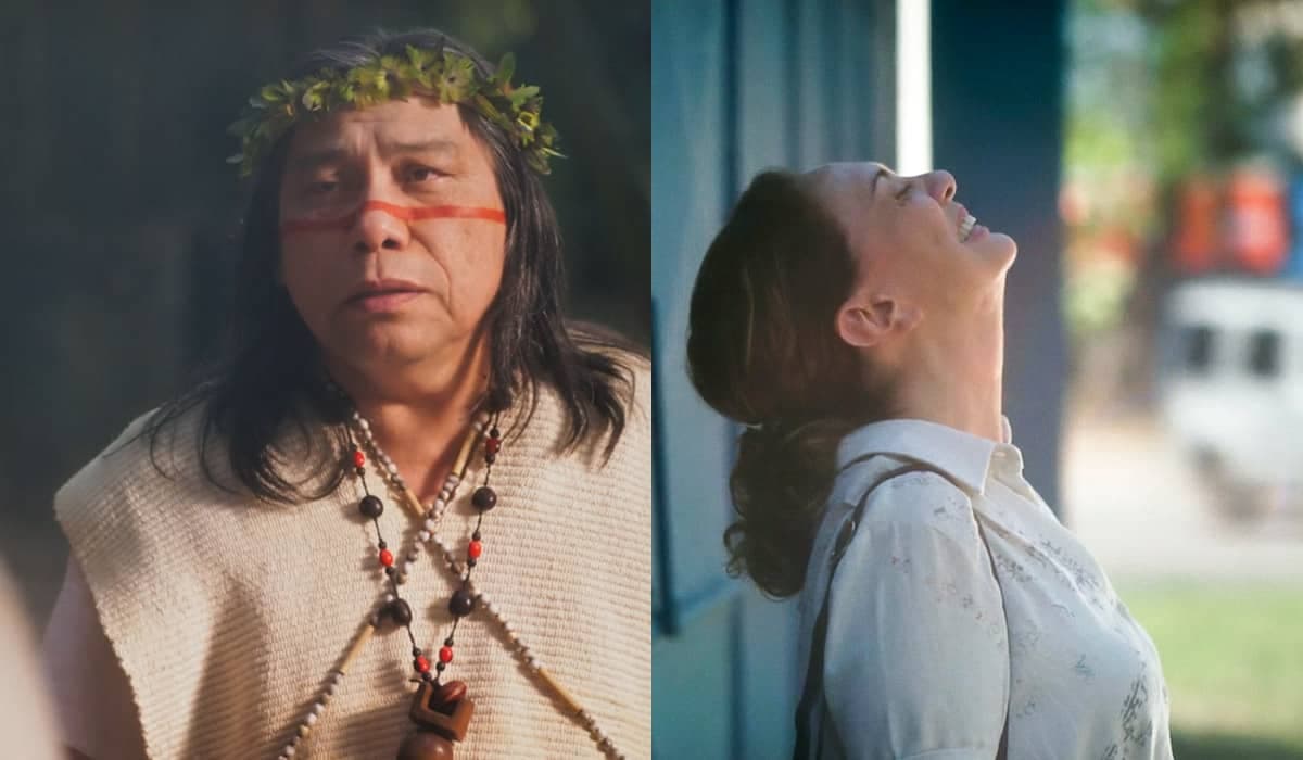 Jurecê desmaia ao ver sombra sobre a cabeça de Agatha em Terra e Paixão