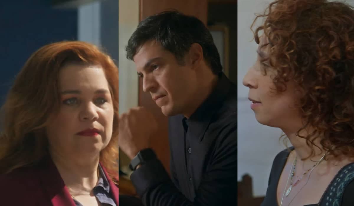 Helena e Jonas brigam feio por causa de Adriana em Elas por Elas