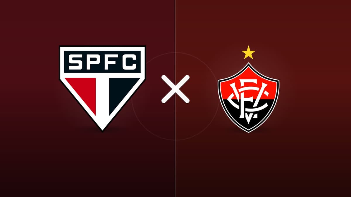 São Paulo x Vitória jogam hoje às 21h00 pela Serie A. Foto: Diário 24 Horas / Montagem