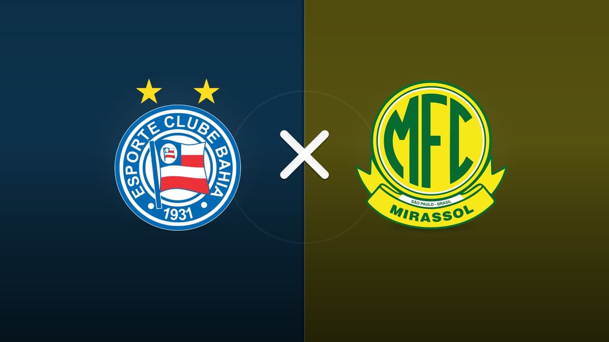Bahia x Mirassol jogam hoje às 19h30 pela Serie A. Foto: Diário 24 Horas / Montagem