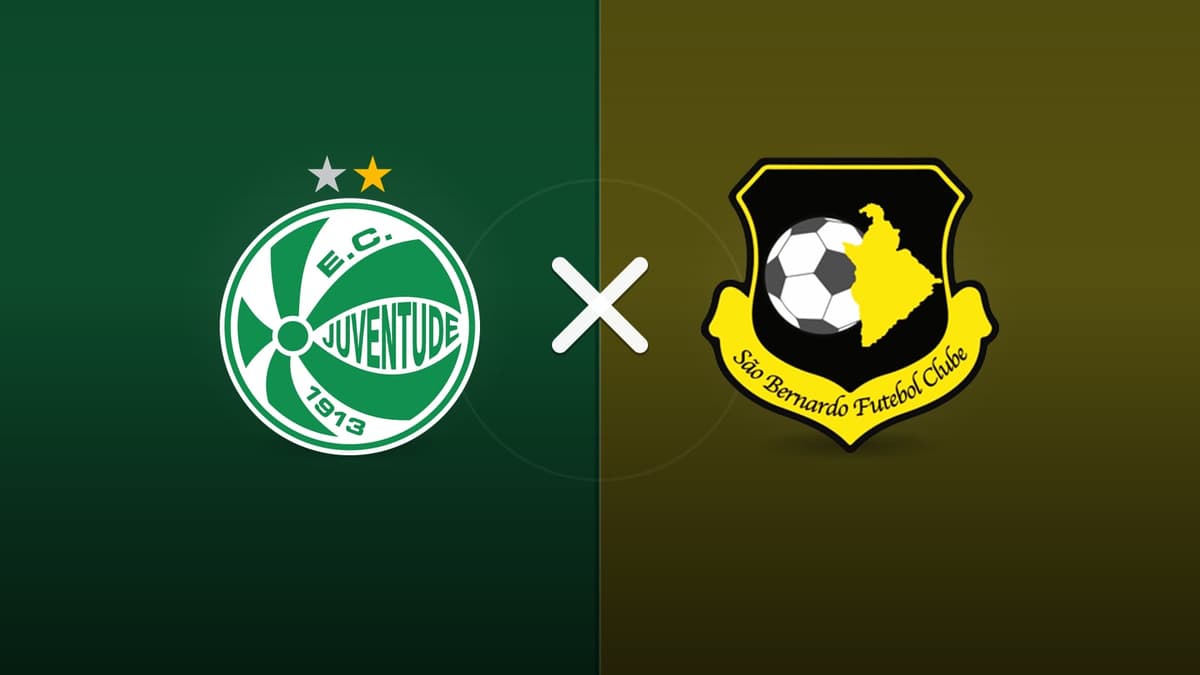 Juventude x São Bernardo jogam hoje às 16h00 pela Serie B. Foto: Diário 24 Horas / Montagem