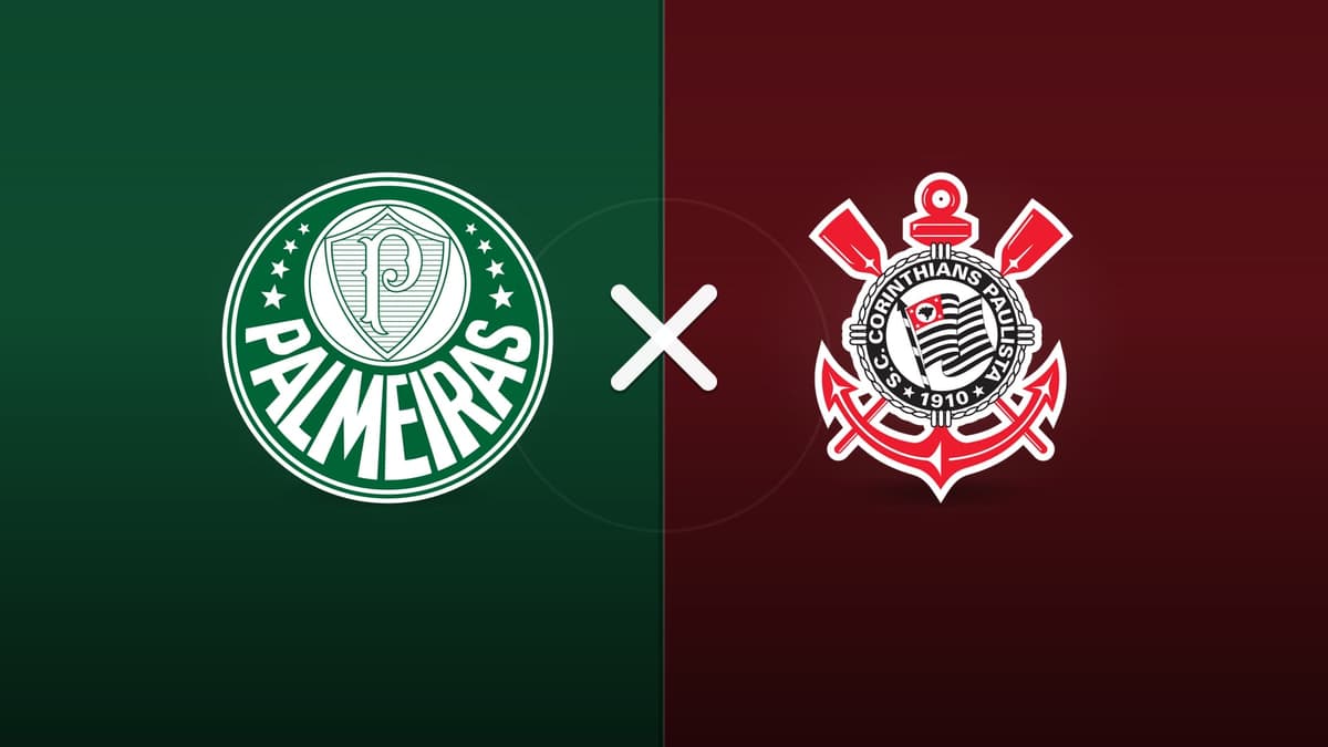 Palmeiras x Corinthians jogam hoje às 17h30 pela Serie A. Foto: Diário 24 Horas / Montagem