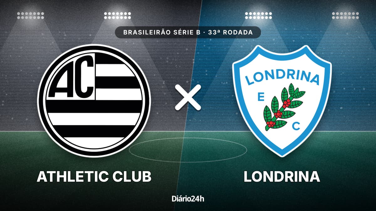 Athletic Club x Londrina jogam hoje às 19h30 pela Serie B. Foto: Diário 24 Horas / Montagem