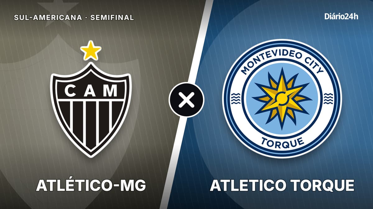 Atlético-MG x Atletico Torque jogam hoje às 19h00 pela CONMEBOL Sudamericana. Foto: Diário 24 Horas / Montagem