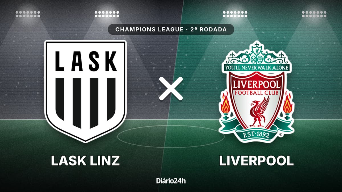 Lask Linz x Liverpool jogam hoje às 13h45 pela UEFA Champions League. Foto: Diário 24 Horas / Montagem