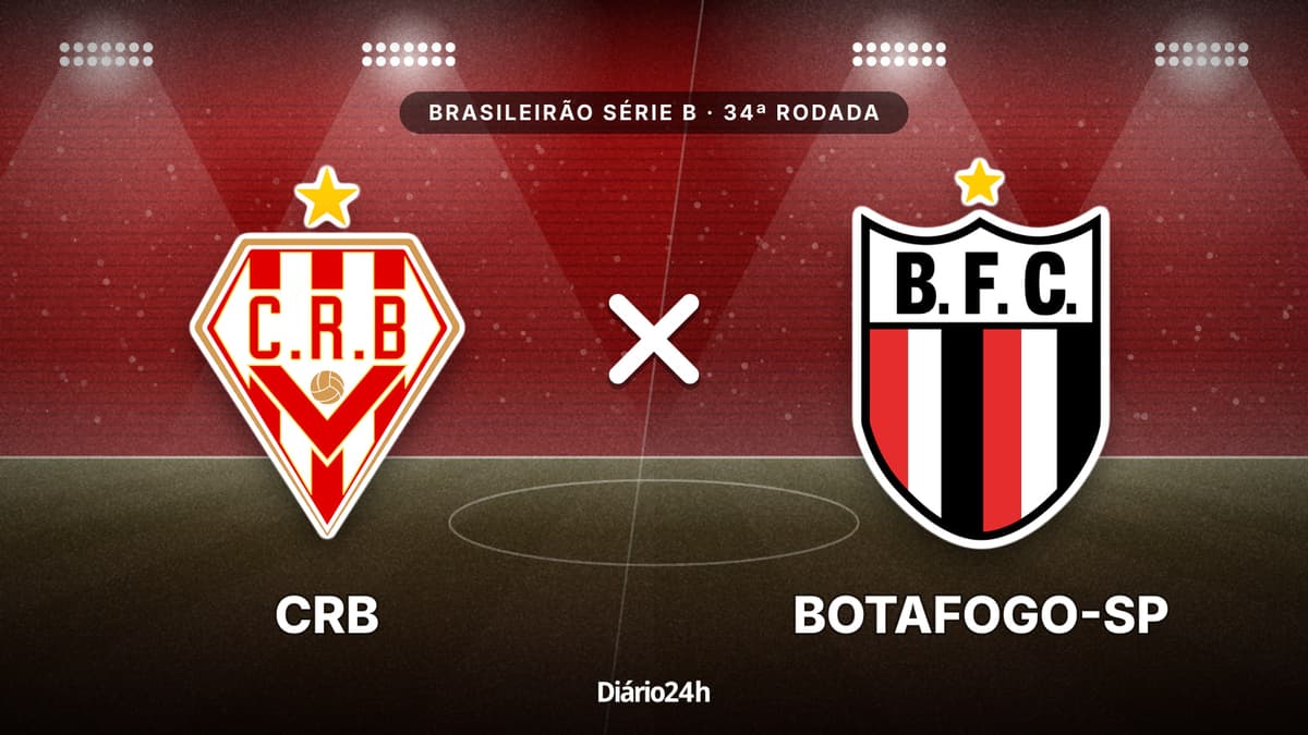 CRB x Botafogo-SP jogam hoje às 16h00 pela Serie B. Foto: Diário 24 Horas / Montagem