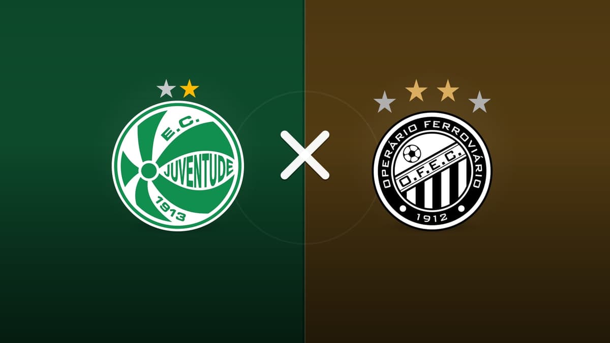 Juventude x Operario-PR jogam hoje às 20h45 pela Serie B. Foto: Diário 24 Horas / Montagem