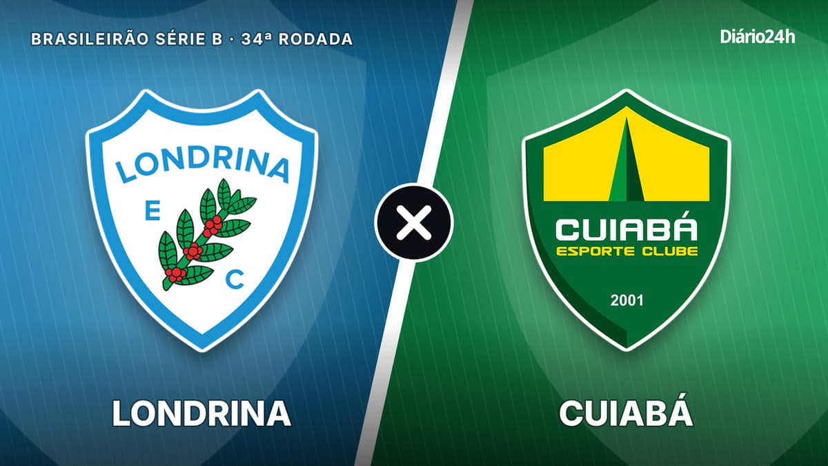 Londrina x Cuiabá jogam hoje às 19h30 pela Serie B. Foto: Diário 24 Horas / Montagem
