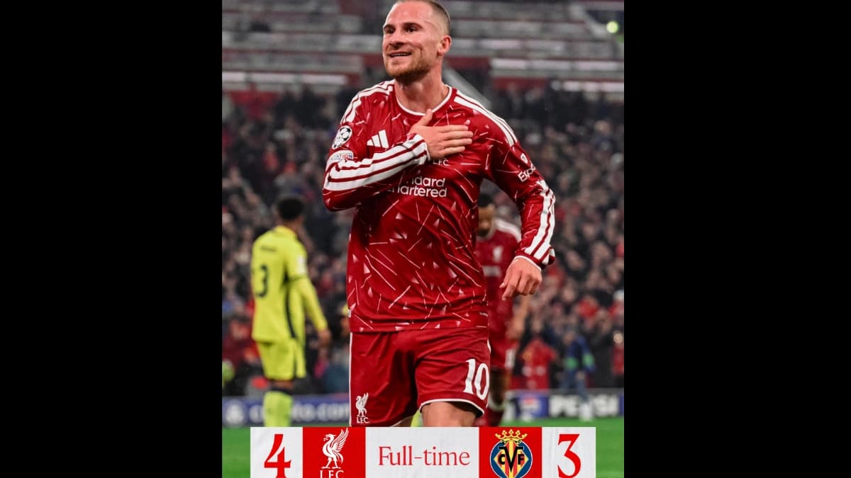 Liverpool bate o Villarreal por 4 a 3 e mantém 100% na Champions