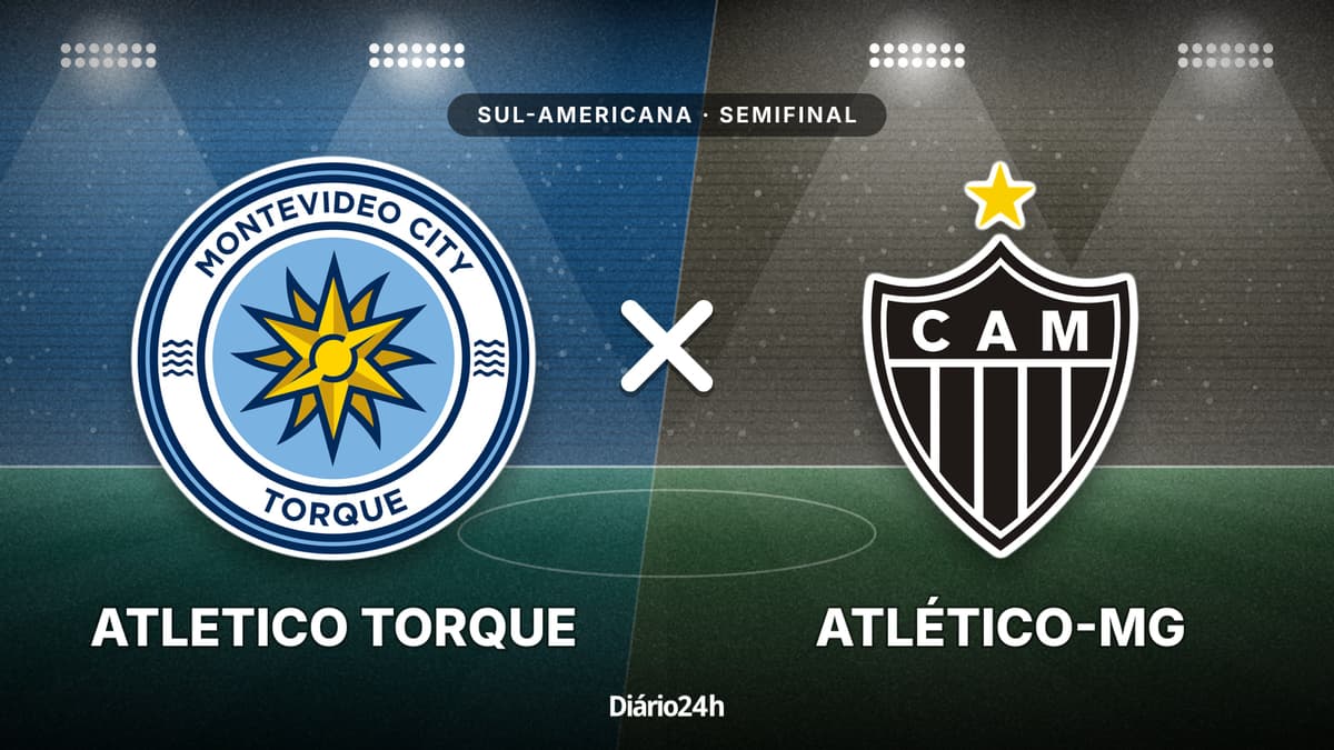 Atletico Torque x Atlético-MG jogam hoje às 19h00 pela CONMEBOL Sudamericana. Foto: Diário 24 Horas / Montagem