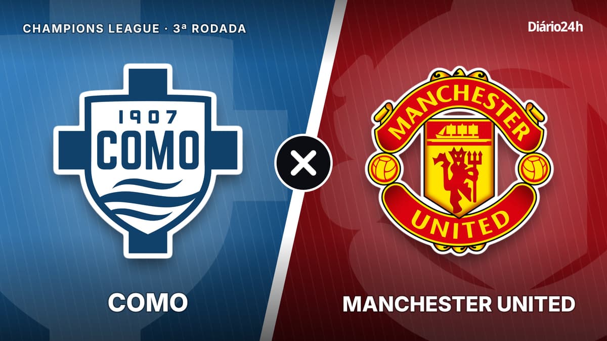 Como x Manchester United jogam hoje às 13h45 pela UEFA Champions League. Foto: Diário 24 Horas / Montagem