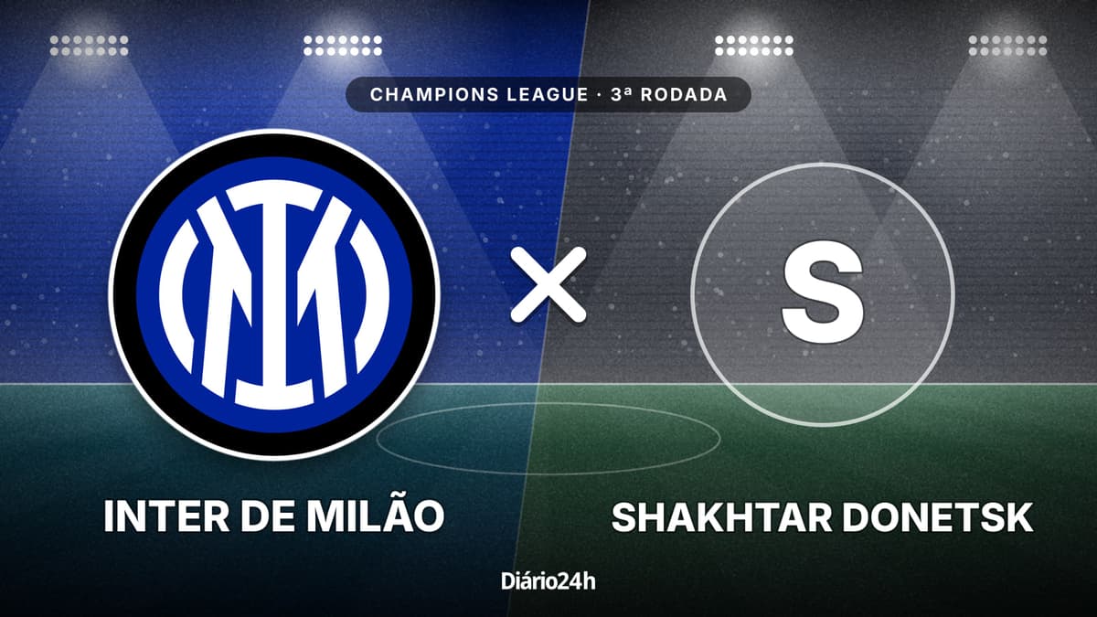 Inter de Milão x Shakhtar Donetsk jogam hoje às 16h00 pela UEFA Champions League. Foto: Diário 24 Horas / Montagem