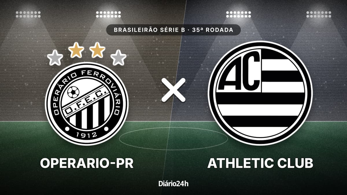 Operario-PR x Athletic Club jogam hoje às 19h30 pela Serie B. Foto: Diário 24 Horas / Montagem