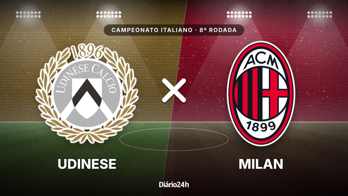 Udinese x Milan ao vivo: onde assistir, horário e escalações