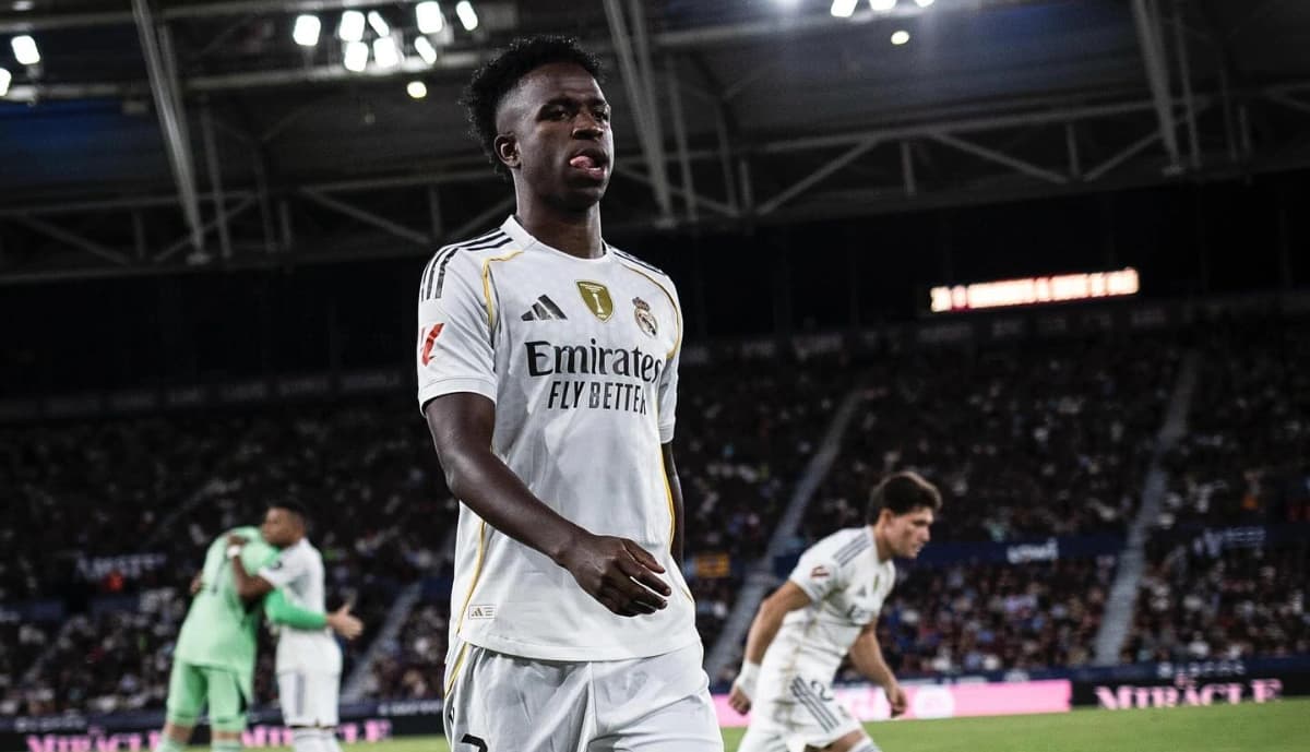 Vini Jr. vai ficar 4 jogos suspenso na La Liga. Foto: Reprodução/Instagram @vinijr