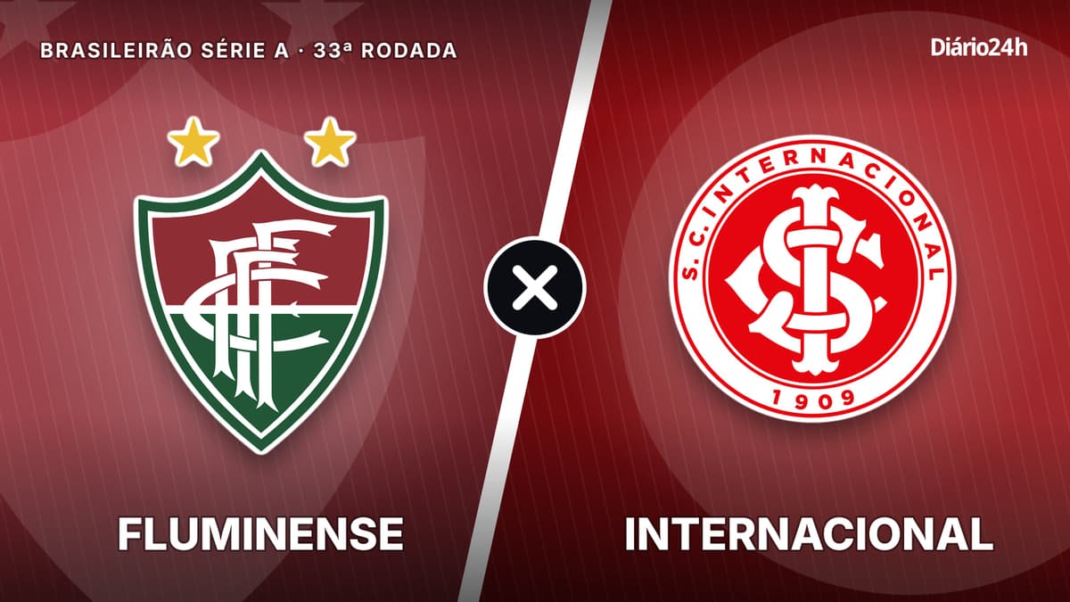Fluminense x Internacional jogam hoje às 19h30 pela Serie A. Foto: Diário 24 Horas / Montagem