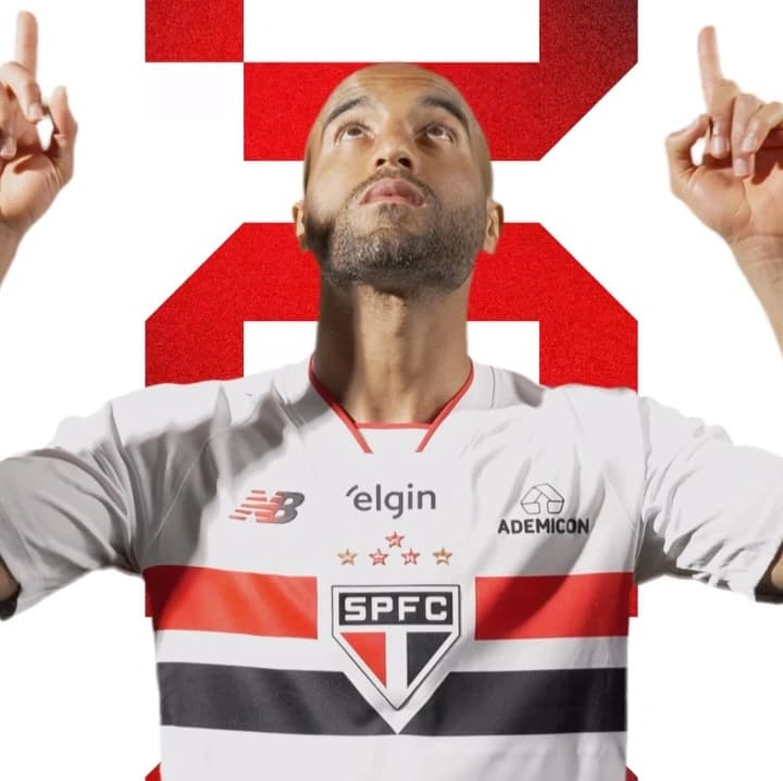 Ídolo do São Paulo, Lucas marcou o seu. Foto: Reprodução/Instagram