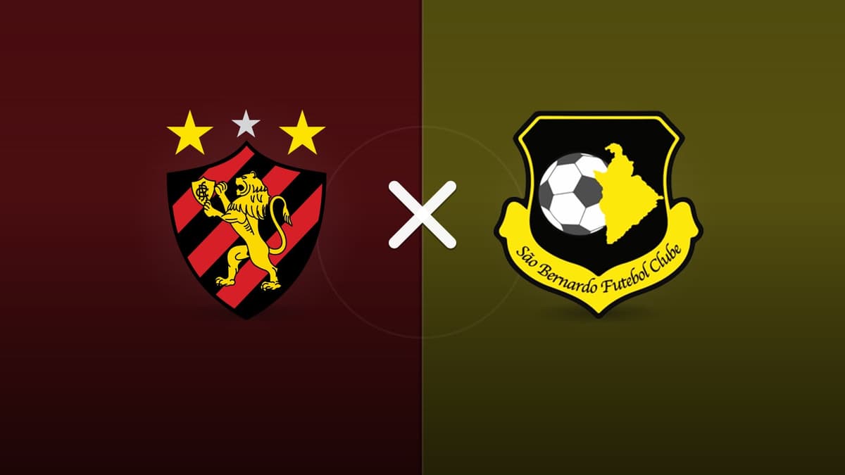 Sport x São Bernardo jogam hoje às 19h30 pela Serie B. Foto: Diário 24 Horas / Montagem