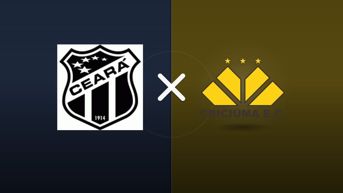 Ceará x Criciúma jogam hoje às 19h30 pela Serie B. Foto: Diário 24 Horas / Montagem
