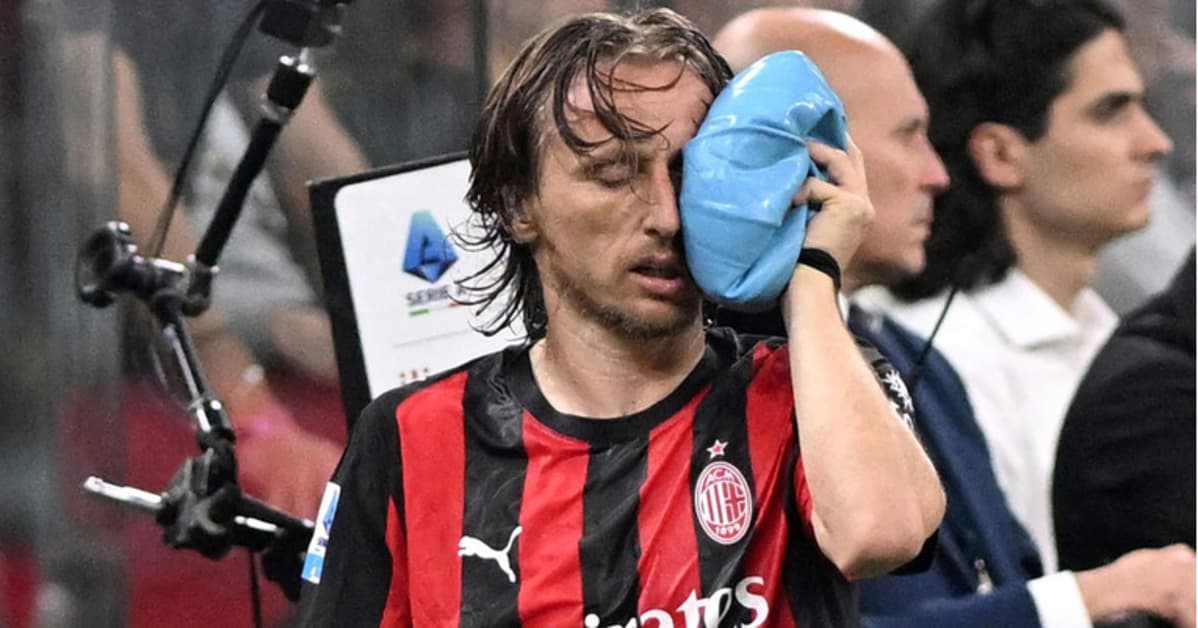 Luka Modric sofre fratura no rosto em clássico italiano e vira dúvida para a Copa do Mundo