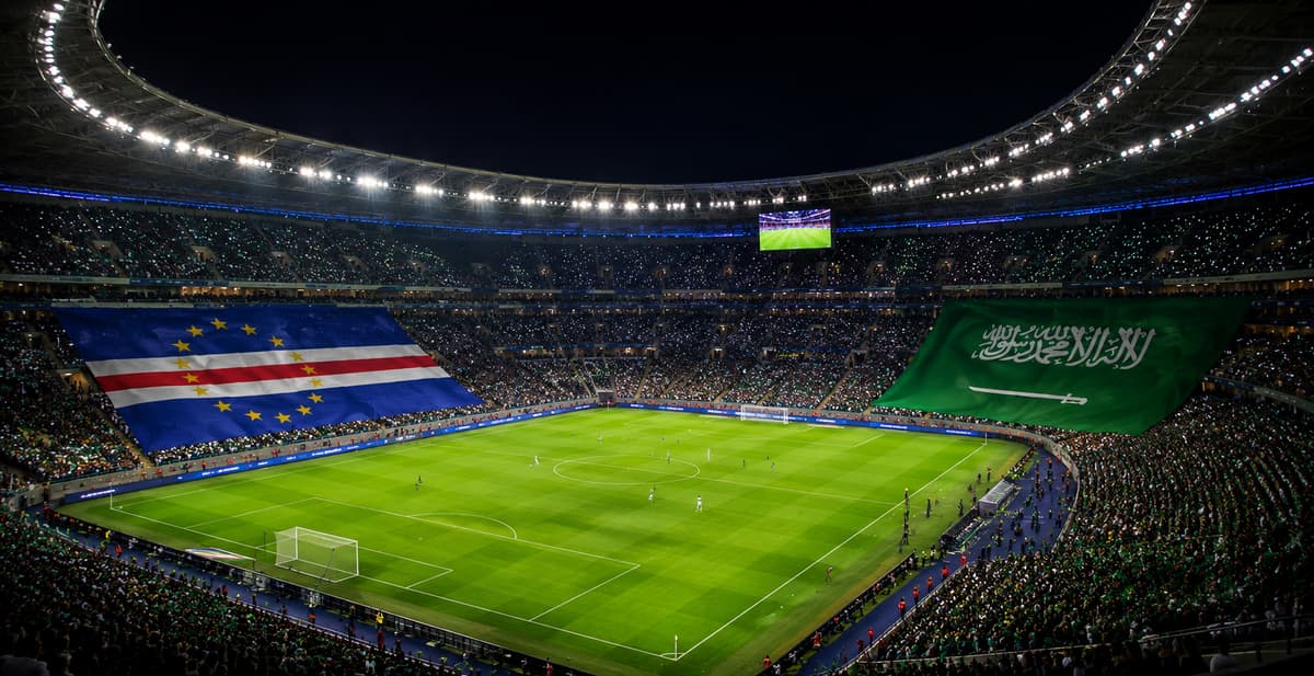 Cabo Verde x Arábia Saudita ao vivo hoje! Onde assistir, gols, melhores momentos, horário e escalações