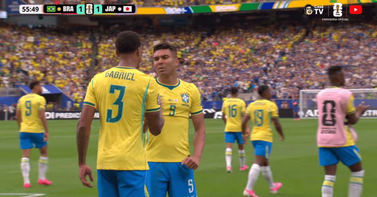Casemiro empata para o Brasil de cabeça e recoloca a Seleção no jogo contra o Japão