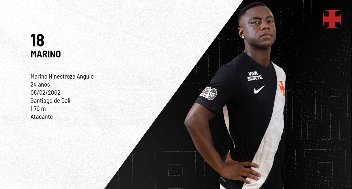 Deportivo Cali faz três propostas ao Vasco por Hinestroza, que pode sair nesta janela