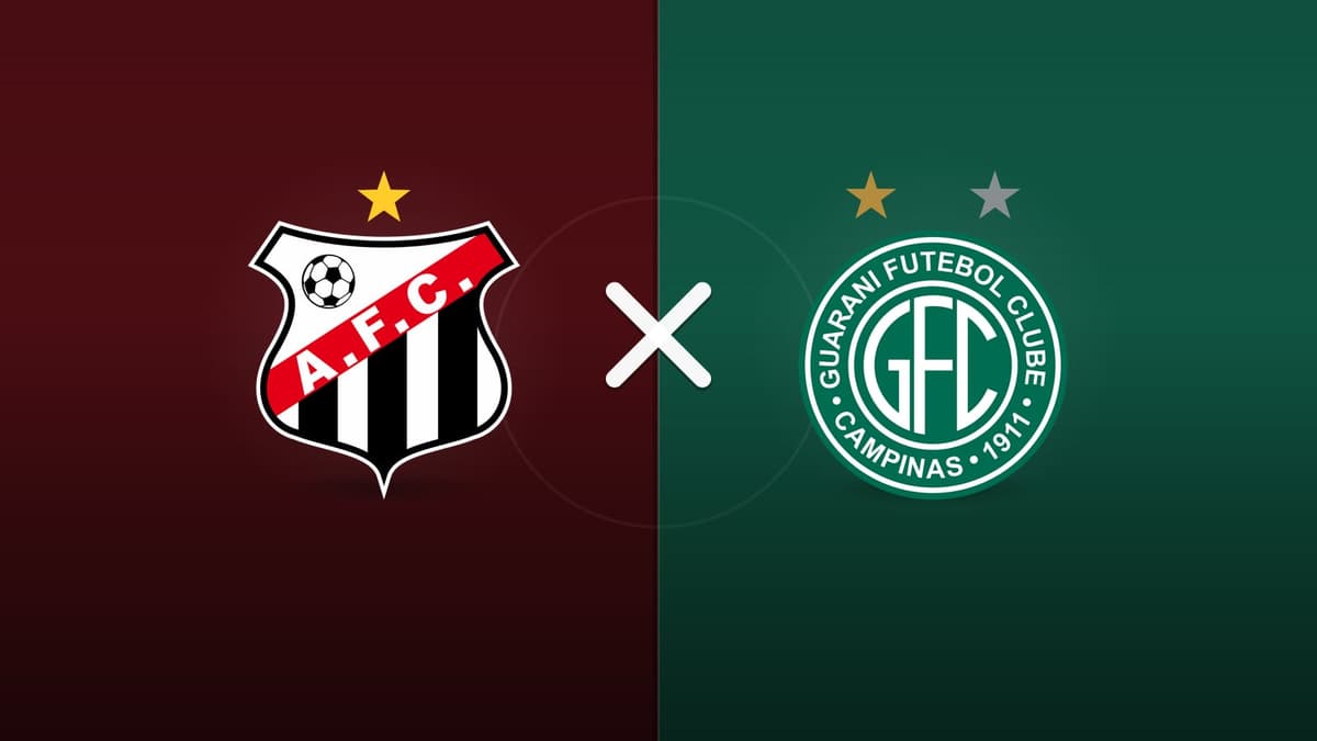 Anápolis x Guarani Campinas jogam hoje às 20h00 pela Serie C. Foto: Diário 24 Horas / Montagem