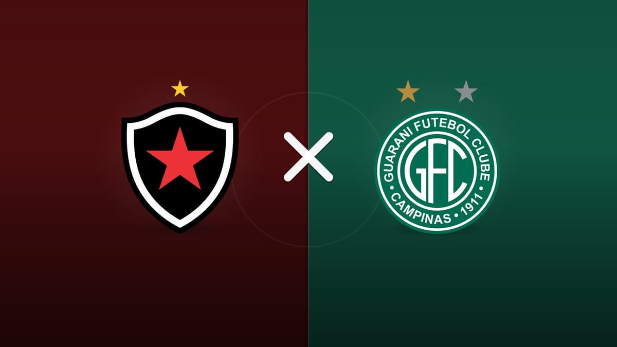Botafogo PB x Guarani Campinas jogam hoje às 17h00 pela Serie C. Foto: Diário 24 Horas / Montagem