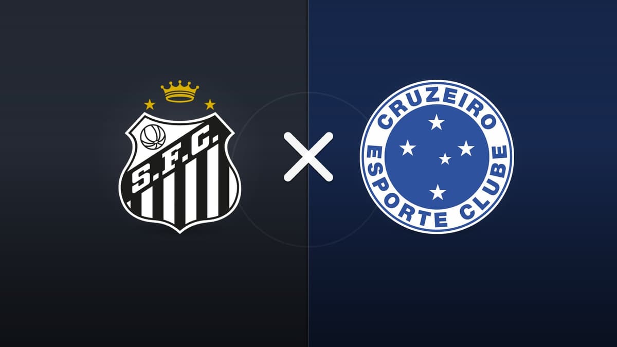 Santos x Cruzeiro jogam hoje às 21h00 pela Serie A. Foto: Diário 24 Horas / Montagem