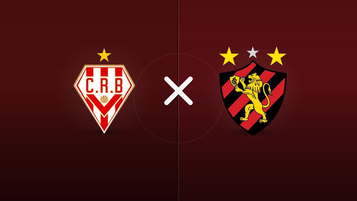 CRB x Sport jogam hoje às 21h00 pela Serie B. Foto: Diário 24 Horas / Montagem