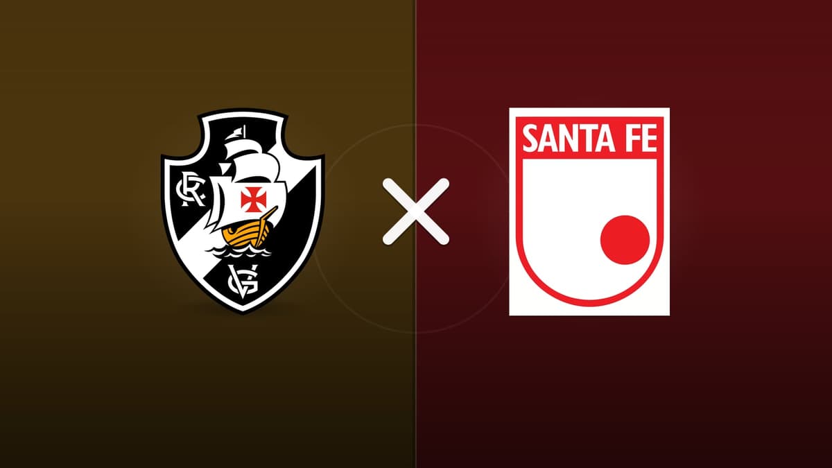 Vasco x Santa Fe jogam hoje às 19h00 pela CONMEBOL Sudamericana. Foto: Diário 24 Horas / Montagem