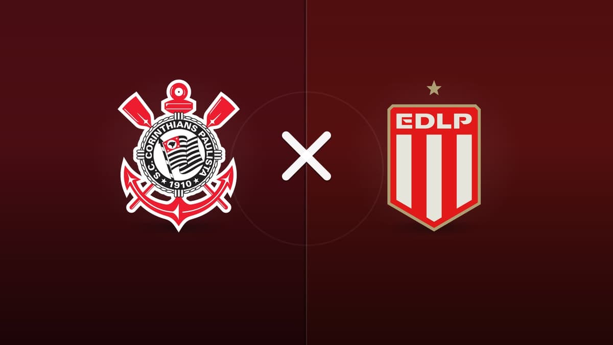 Corinthians x Estudiantes L.P. jogam hoje às 21h30 pela CONMEBOL Libertadores. Foto: Diário 24 Horas / Montagem