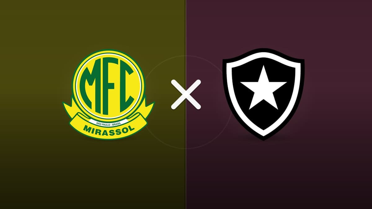 Mirassol x Botafogo jogam hoje às 17h00 pela Serie A. Foto: Diário 24 Horas / Montagem