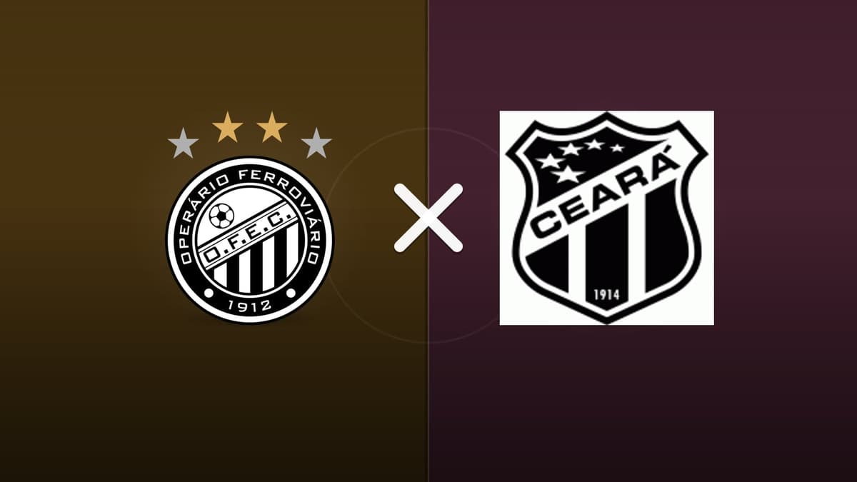 Operario-PR x Ceará jogam hoje às 16h30 pela Serie B. Foto: Diário 24 Horas / Montagem