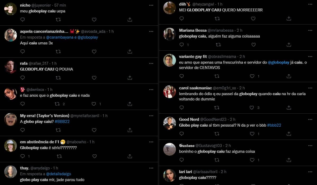 Parte dos assinantes do Globoplay não conseguiu assistir à entrada dos novos participantes no BBB 22
