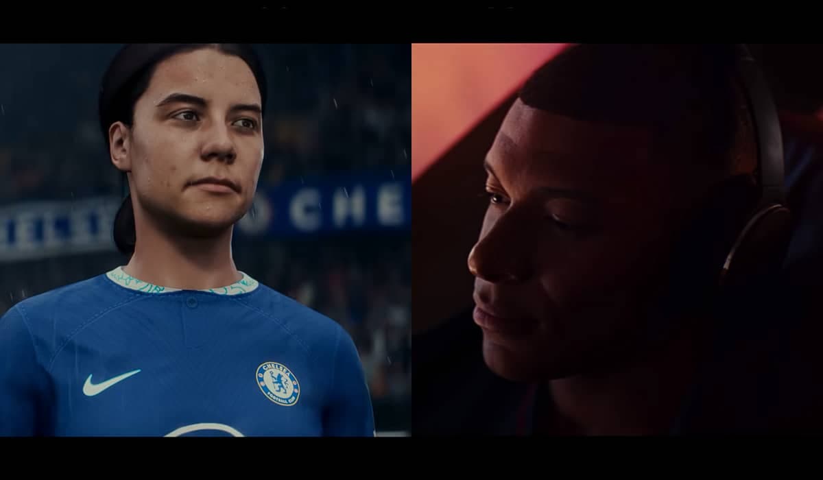 Sam Kerr e Kylian Mbappé também estrelam trailer. Fonte: Reprodução/YouTube