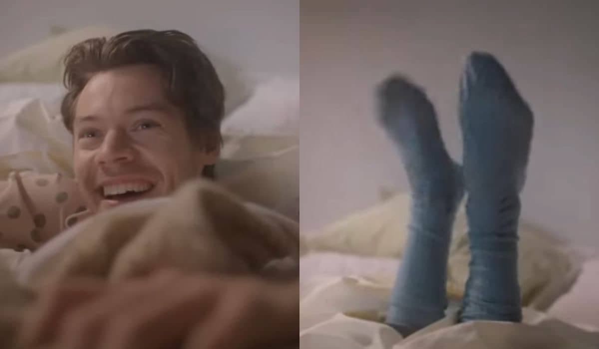 Pés dançantes ao som de assobio de Harry Styles provocam surtos de amor em seus fãs. Foto: Reprodução/YouTube.