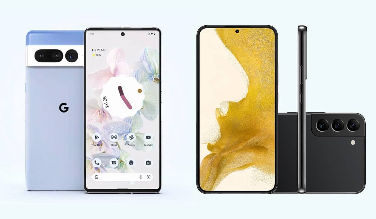 Celulares são os flagships de suas respectivas empresas. Fonte: Divulgação/Google e Divulgação/Samsung